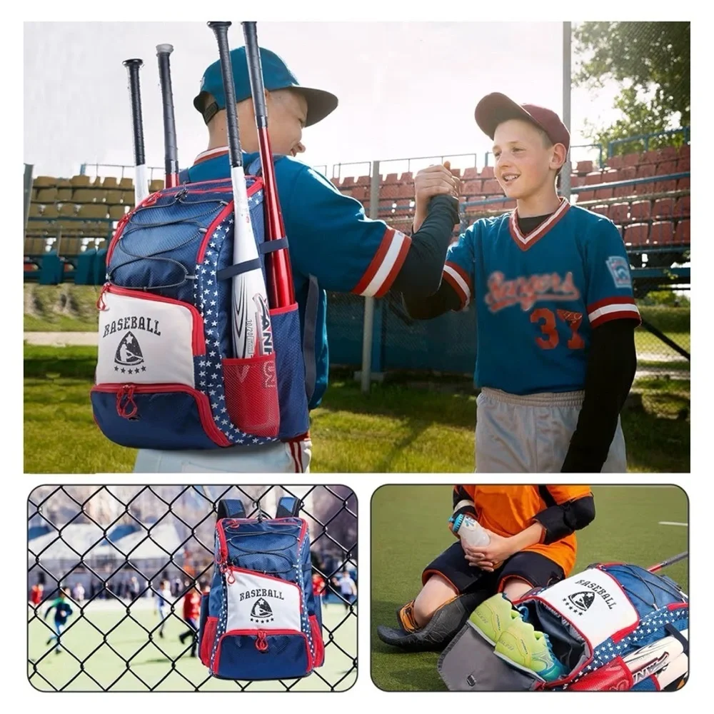 Boys USA Red,White, and Blue Baseball Bag